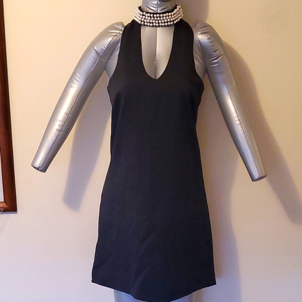 LADY IN BLACK & PEARLS Dress